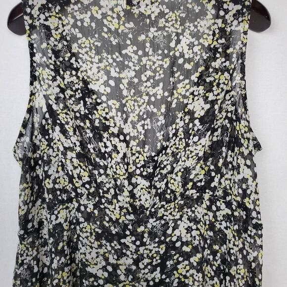 Old Navy 2X Black Floral Sheer Top - Picture 3 of 8